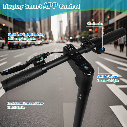 A1MAX Electric Scooter 500W Powerful Motor 35KM/H 45KM 42V14.5AH Battery 10Inch Pneumatic Tyres Smart Foldable EScooter