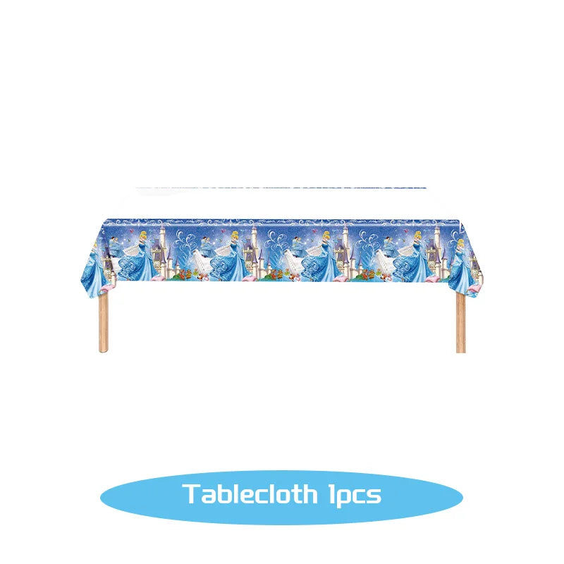 Disney Cinderella Geburtstag Dekoration Party Liefert Hintergrund Geschirr Set Luftballons Dekoration Party Gefälligkeiten Für Kinder Geburtstag