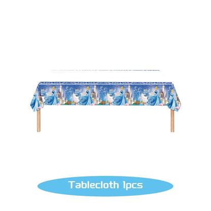 Disney Cinderella Geburtstag Dekoration Party Liefert Hintergrund Geschirr Set Luftballons Dekoration Party Gefälligkeiten Für Kinder Geburtstag