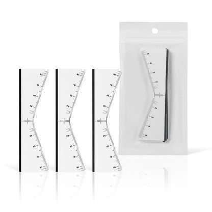 25pcs Disposable Eyebrow Ruler Self-adhesive Sticker Microblading Tattoo Position Mapping Stencils Profession Makeup Tool.