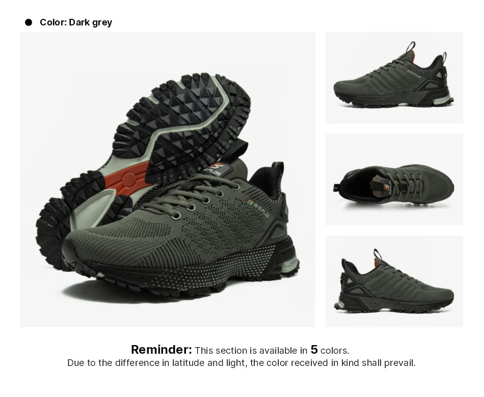 Baasploa Men Running Shoes Lightweight Sport Shoes for Men Mesh Breathable Casual Sneakers Non-Slip Outdoor New Arrival.