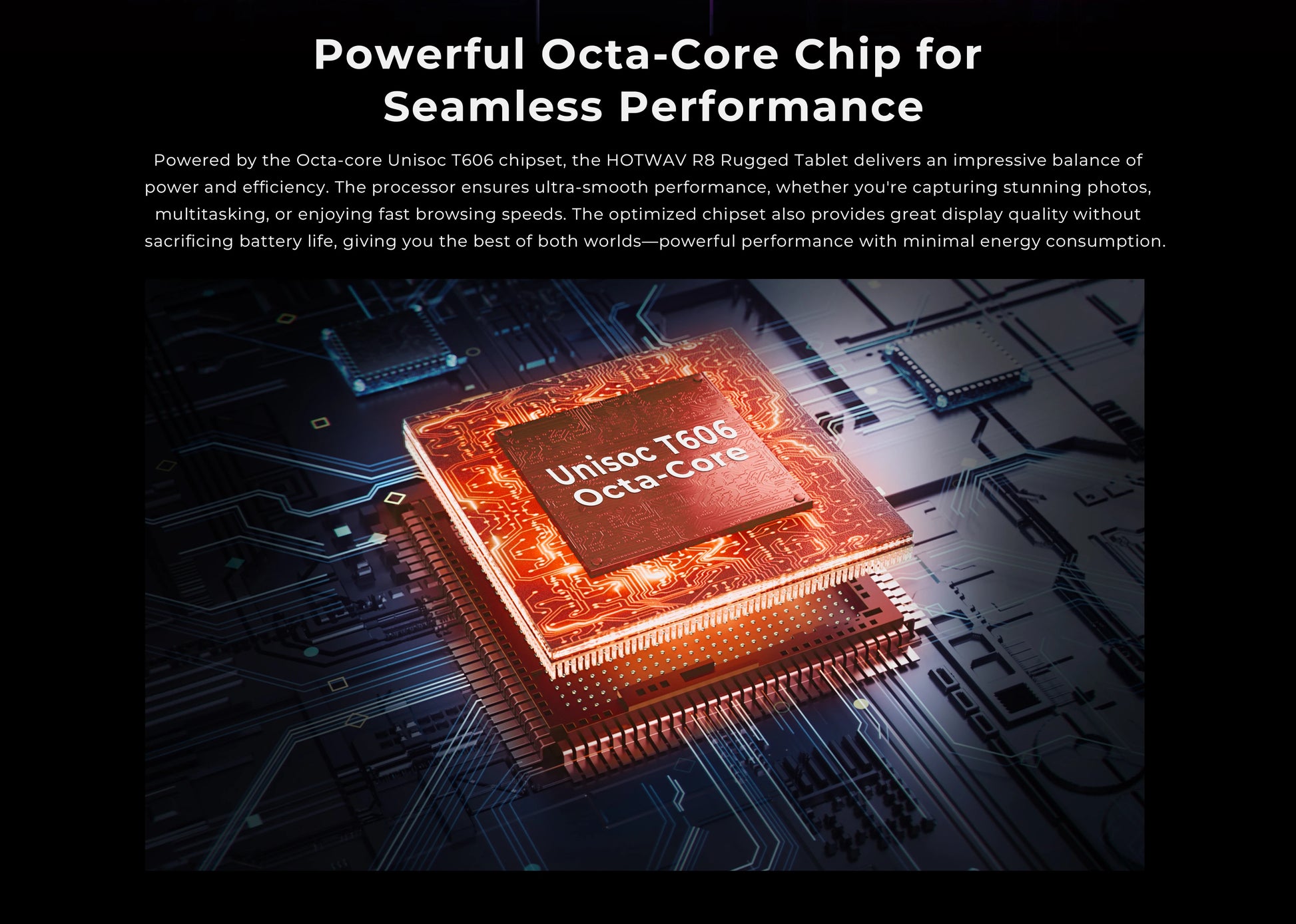 HOTWAV R8 Rugged Tablet 10.1'' HD+ Display 10800mAh Massive Battery Pad Android 14 OS Octa-core 4GB 128GB Tablet PC Global.