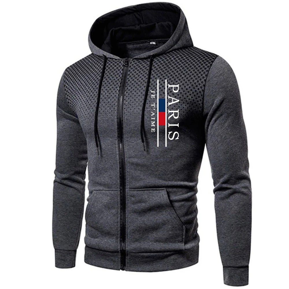 Hot Sales Men's Tracksuit Jogging Zip Up Hoodies Daily Quality Sweatshirts Men Long Sleeve Sports Coat Casual Sweatpants Fashion.