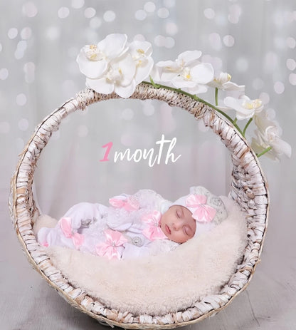 Dollbling Newborn Set Baby's Sets Rhinestone Crown 0-3 Months Hat+Bodysuits+Gloves+Shoes 4 Parts Boy Girl Jumpsuit Clothing.