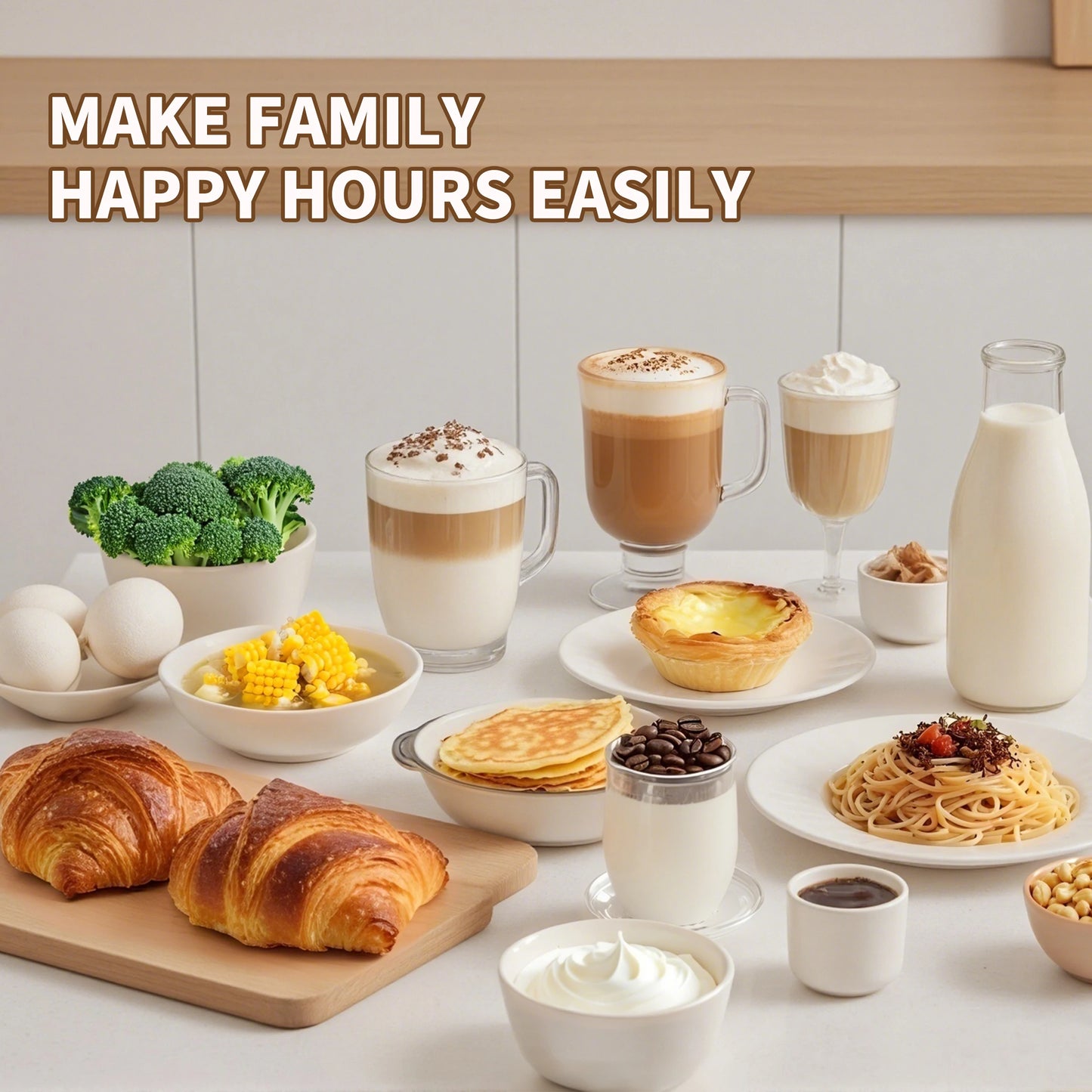 Household Kitchen Portable Mini Handheld SUS304 Mixing Head Electric Food Blender Drink Mixer Coffee Milk Frother With Stand.