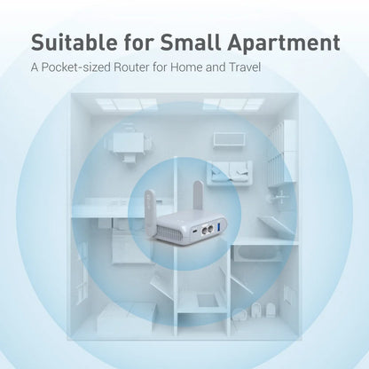 GL.iNet GL-MT3000 (Beryl AX) Wi-Fi 6 Wireless Travel Gigabit Router, Connect Public & Hotel Wi-Fi, Captive Portal, Cybersecurity.