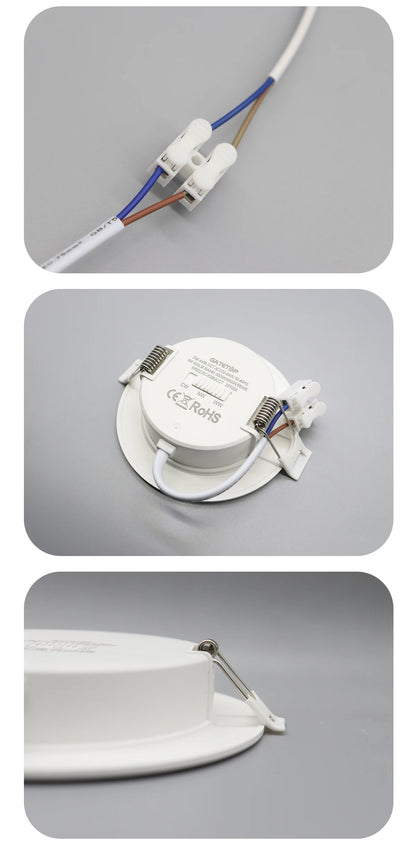 10 stücke CCT Spot Downlight Einbau LED Decke Licht 3 Farbe Eingestellt AC100-240V Zifferblatt Schalter 3000 K/4000 K/6500 K Innen Beleuchtung