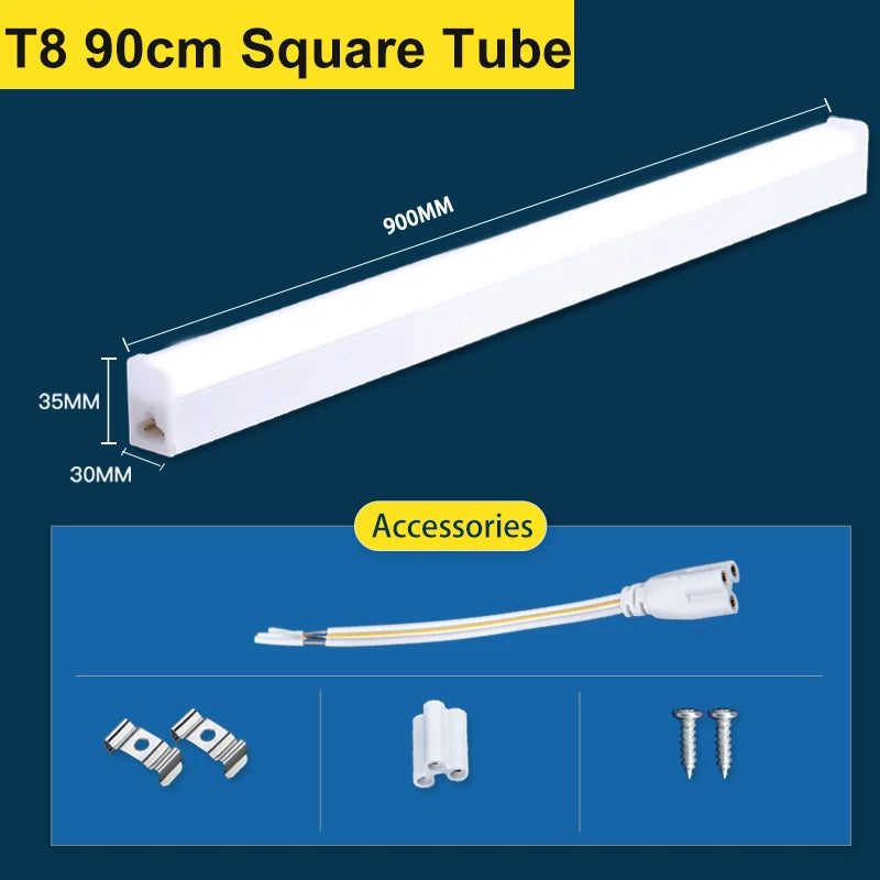 T5 Led Tube Light Bar 180-265V Kitchen Under Cabinet Lamp Connected Closet Lamp Indoor Lighting Fixture For Living Room Bedroom.