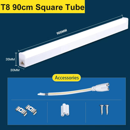 T5 Led Tube Light Bar 180-265V Kitchen Under Cabinet Lamp Connected Closet Lamp Indoor Lighting Fixture For Living Room Bedroom.