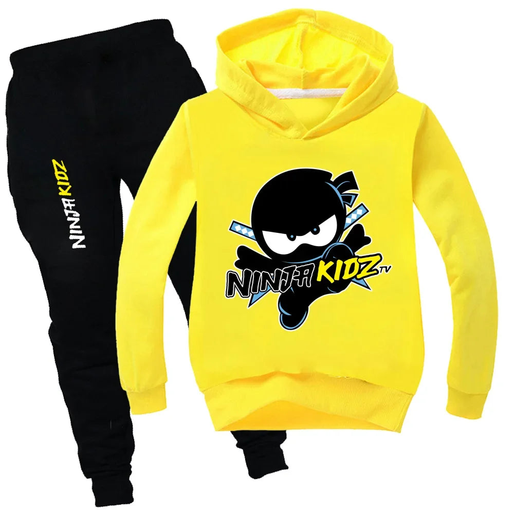 Ninja Boys Clothing Set Spring Autumn Fashion Hoodies Tracksuit NINJA KIDZ Hooded T-Shirt Suit Children Kid Girl Sweatshirt.