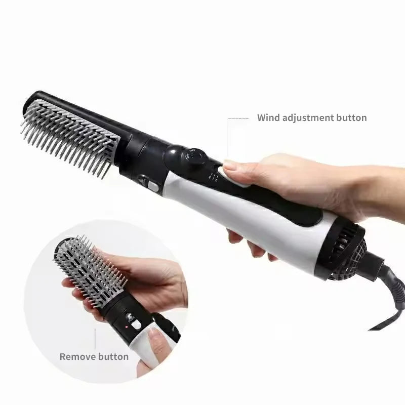 Professional Hair Dryer Machine 3 in 1 Multifunction Hair Styling Tools Hairdryer Pro Hair Curler Straightener Dryer Comb Brush.