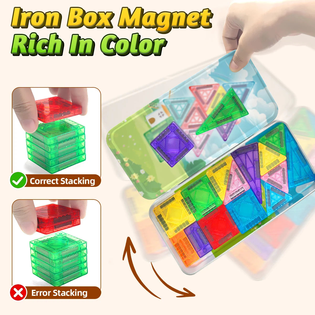 DIY Magnetic Blocks Construction Set Mini 3D Magnetic Blocks Montessori Educational Toys For Kids Gifts 28/36/43PCS.