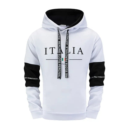 Mens Tracksuit Outdoor Quality Autumn Winter Simple Casual Sports Hooded Single Sweatshirts And Sweatpant Comfort Sports Fitness.