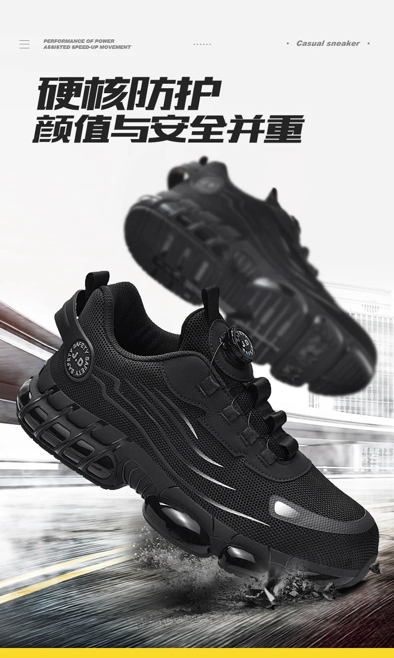 Men's Military Tactical Boots Army Boots Men Side Zipper Military Boots Men Anti-Slip Ankle Boots Work Safety Shoes Hiking Shoe.