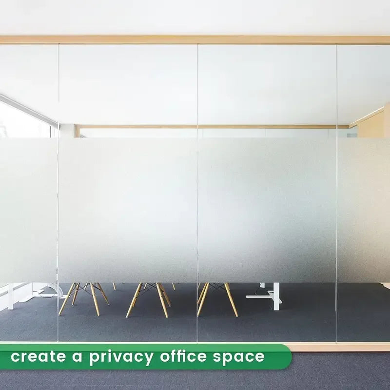 Window privacy film frosted glass window film PVC bathroom window frosted film suitable for privacy protection in home offices.