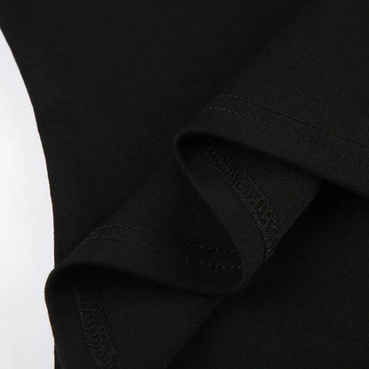 Fashionable and minimalist college style contrasting color lapel fake two piece T-shirt versatile short sleeved top