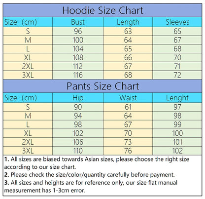 Autumn Winter Woman Clothing Printed Casual Sweatshirt Sweatpants Set Jogging Hoodie Tracksuit Sports Home Womens Pants Suit y2k.