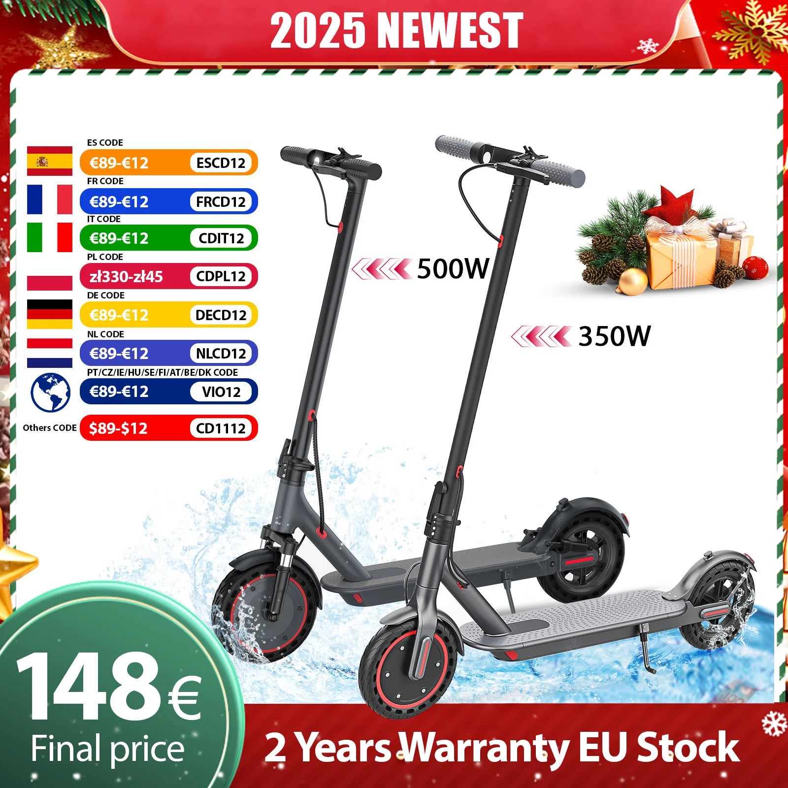 JUICEASE 2025 Solid Tire Electric Scooter 8.5/10 Inch 25/35KM Range Waterproof Escooter 31/35KM/H Fast Speed Scooter Electric.
