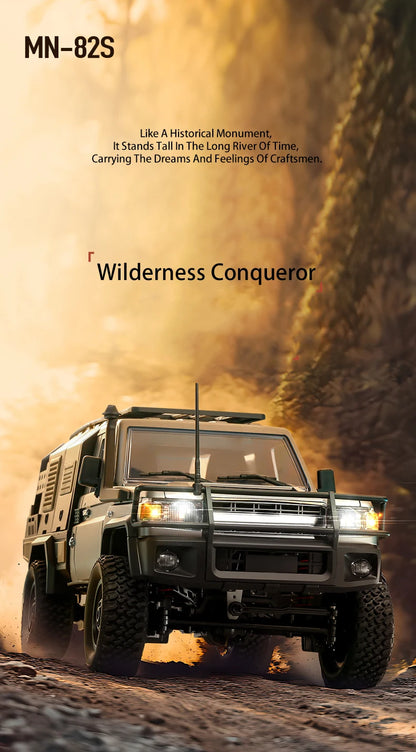 MN82S RC Crawler 1/12 Full Scale LC79 RC Pickup Short Truck 4WD Remote Control Climbing Off-road Car Toys for Kids Adults Gifts.