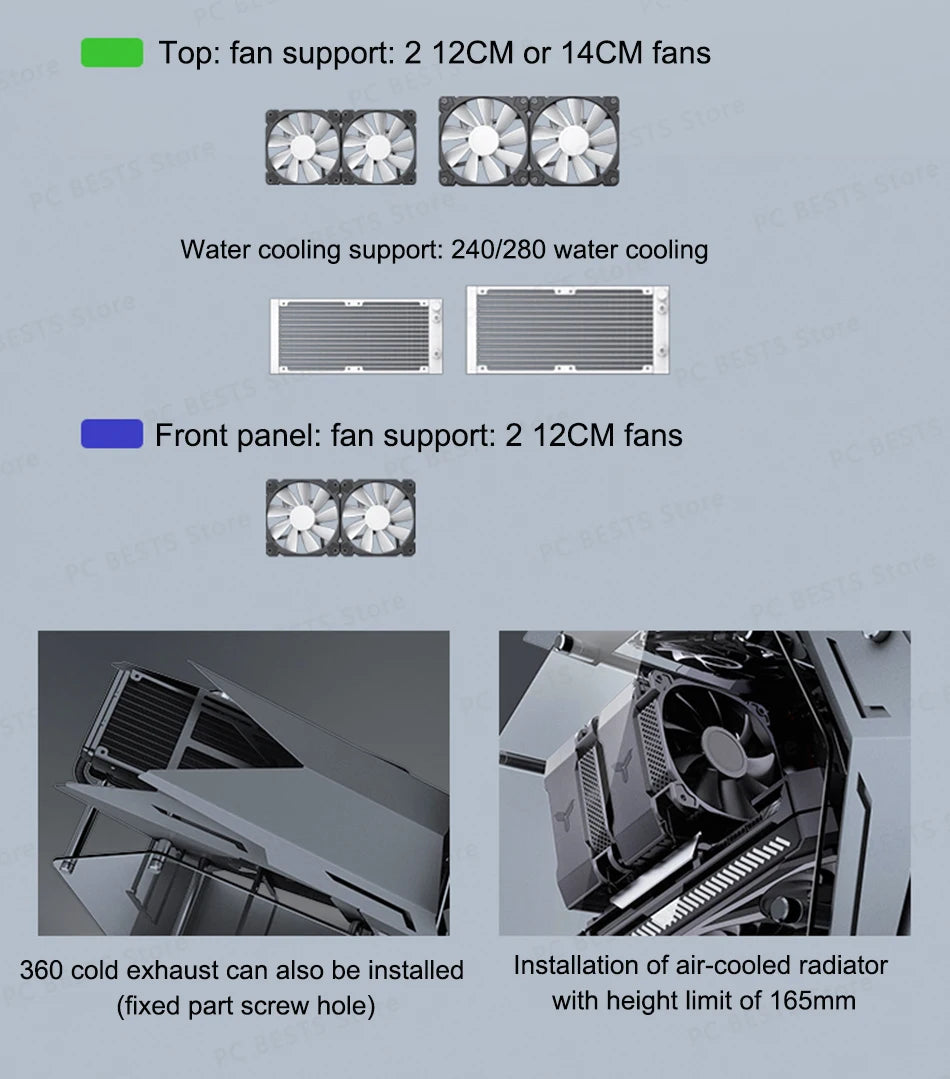 Jonsbo MOD3 MINI E-sports Case MATX/ITX Computer Game Chassis 5V ARGB Lamp Effect ATX PSII Power Support Special-shaped Chassis.