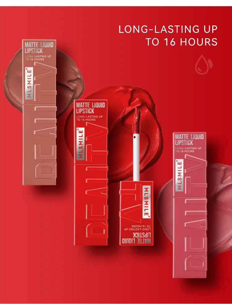 6 Colors Nude Matte Lip Gloss Waterproof Lasting Lipstick Not Fading Sexy Nude Red Pink Velvet Liquid Lipsticks Makeup Cosmetic.