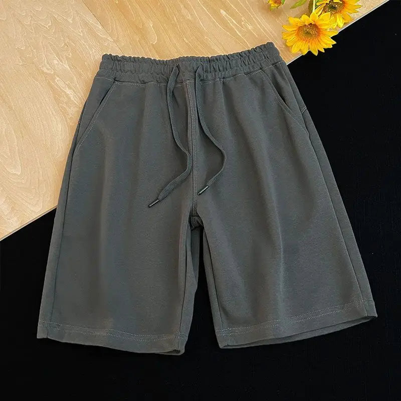 American Heavyweight New Shorts Are Breathable and Versatile in Summer and Men and Women Wear Multi-color Trend Elastic Waist.