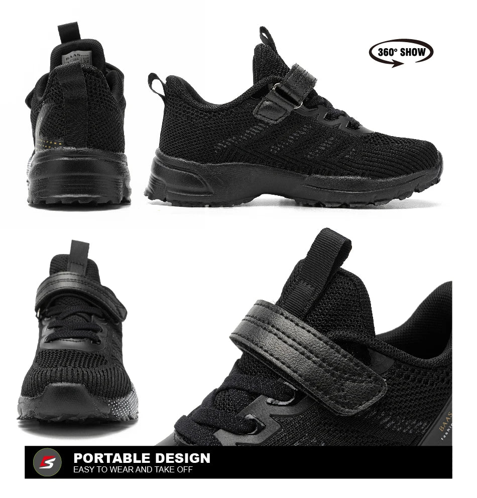 Baasploa Children Running Shoes Fashion Lightweight Boys Sport Sneakers Breathable Mesh Tenis School Shoes for Boys Kids Sneaker.