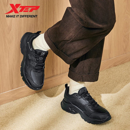 Xtep Women's Casual Shoes 2024 Winter Trendy Retro Durability Comfortable Sneakers Stability Sports Shoes 876418320008.