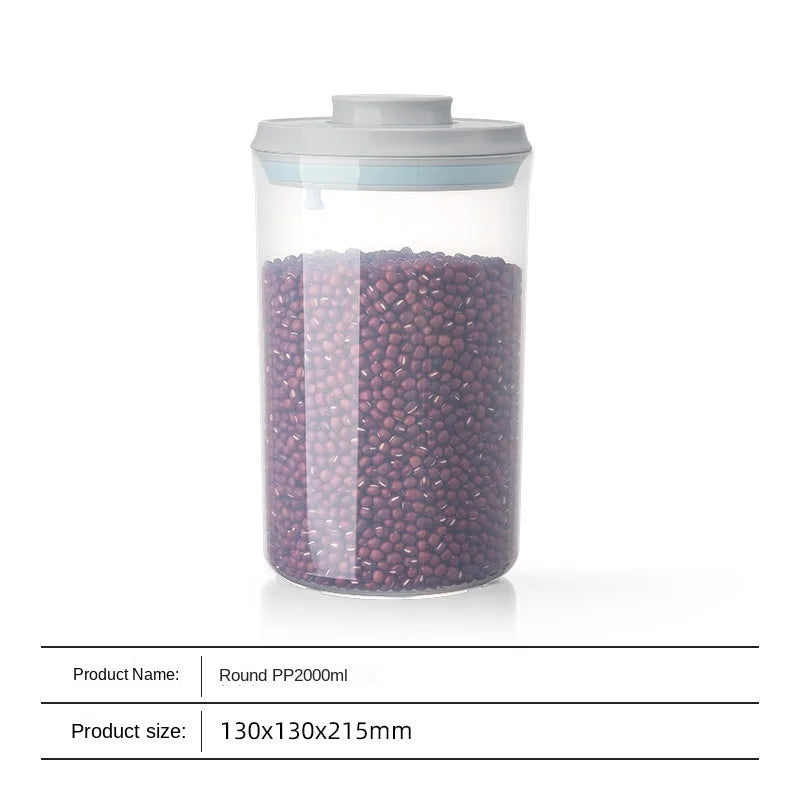 Airtight Food Storage Containers with Lids,Top Pop One Button Control,Air Tight Stackable Dry Cereal Container Set for Pantry