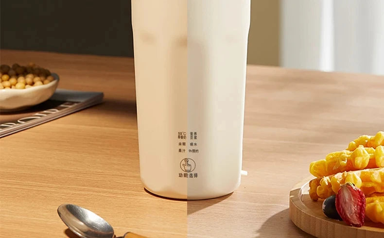 220V Mini Soy Milk Machine Electric Juicer Blender Mixer Wall Breaking Machine Soybean Milk Maker Breakfast Machine 350ml.