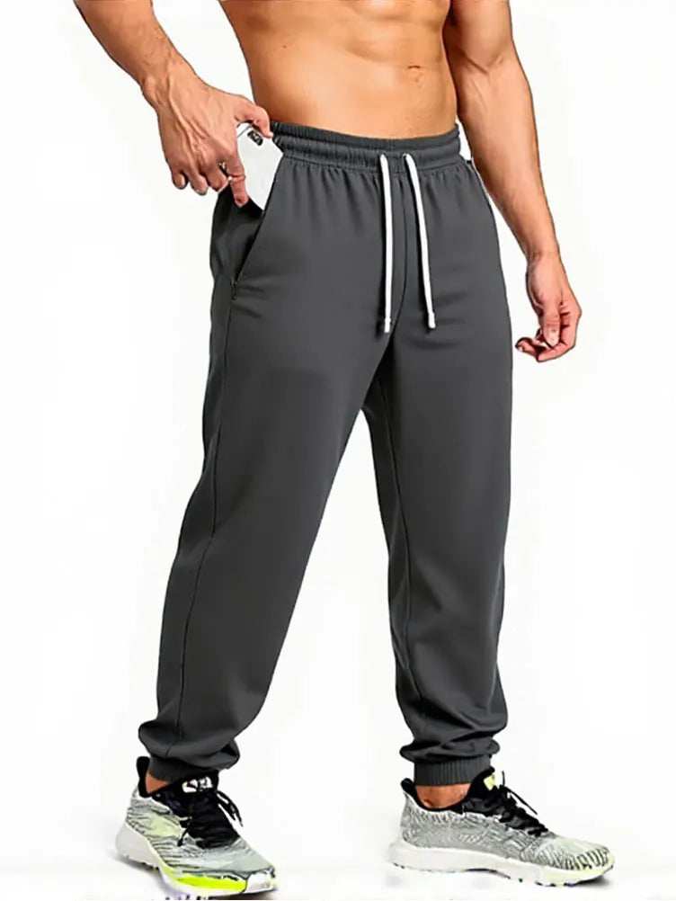 65% Cotton Twill Baggy Casual Jogger Pants Men 380g Anti-wrinkle Work Wear Trousers Outdoor Sport Sweatpants Breathable Knitted.