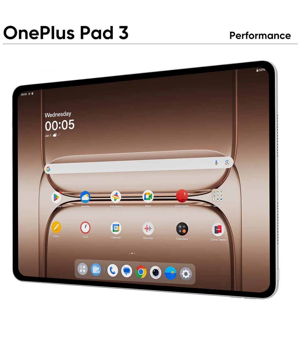 Global Version OnePlus Pad 3 13.2inches Tablet 144Hz Screen 12140mAh Snapdragon 8 Battery 13MP Rear Camera 8 Speakers 80W Charge.