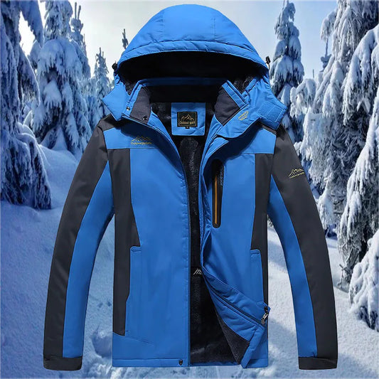 Fall and winter new men's quick-drying jacket, oversized loose-fit model, padded thick warm jacket..
