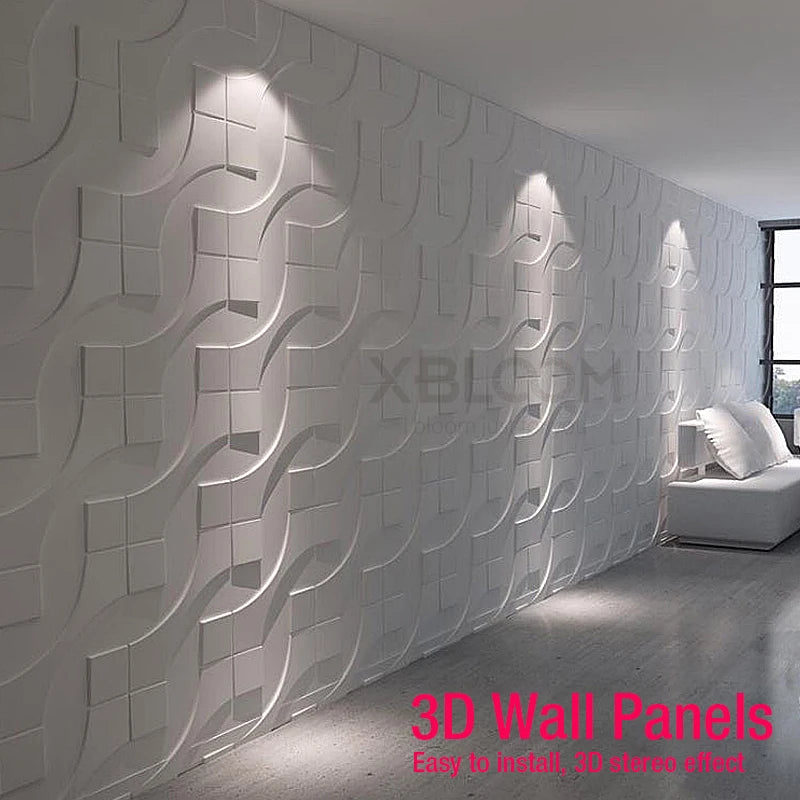 12pcs 50cm house wall renovation Stone 3D wall panel non-self-adhesive 3D wall sticker art tile wallpaper room bathroom ceiling
