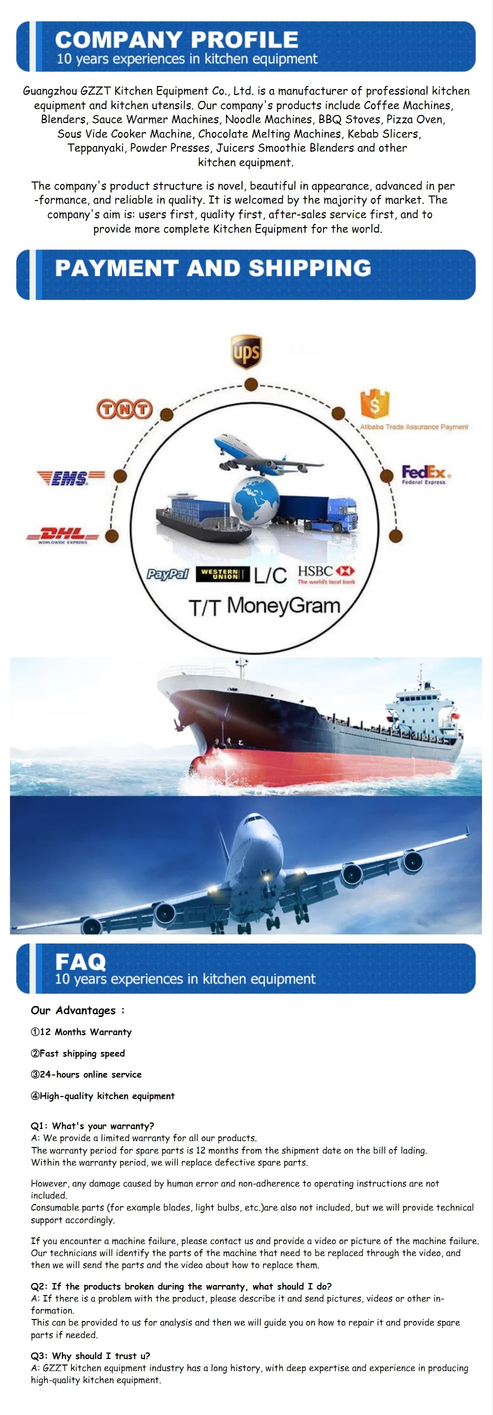 GZZT Commercial Double Head Waffle Maker 4-Piece Non-stick 2000W Adjustable Temperature 50-300℃ High-Efficiency Snack Machine.