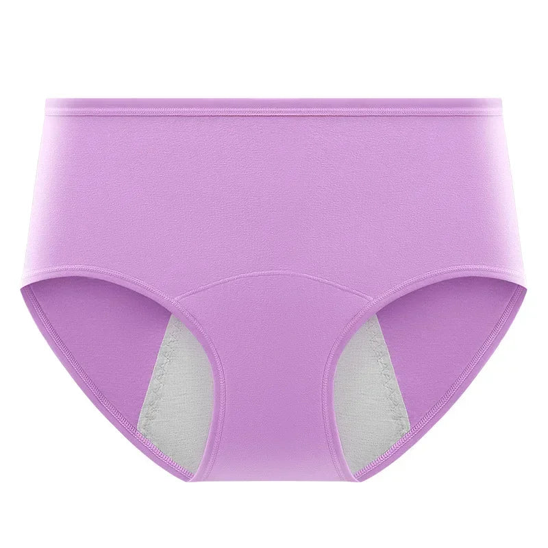 L-8XL Plus Size Leak Proof Menstrual Panties for Women Cotton Underwear with Waterproof and Breathable Design for Periods