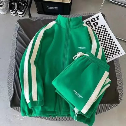 Autumn Sweatshirt Suit High-End Feel Trendy Casual Sports Men's Wear Full Set Matching Trendy Male Outfit.