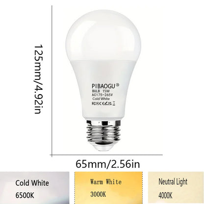 24 stücke Led-lampe E27 AC220V Led-leuchten 12 W 15 W Energiesparlampe Warm Kalt Neutral Licht für Wohnzimmer Hause Innen LED Bombilla.