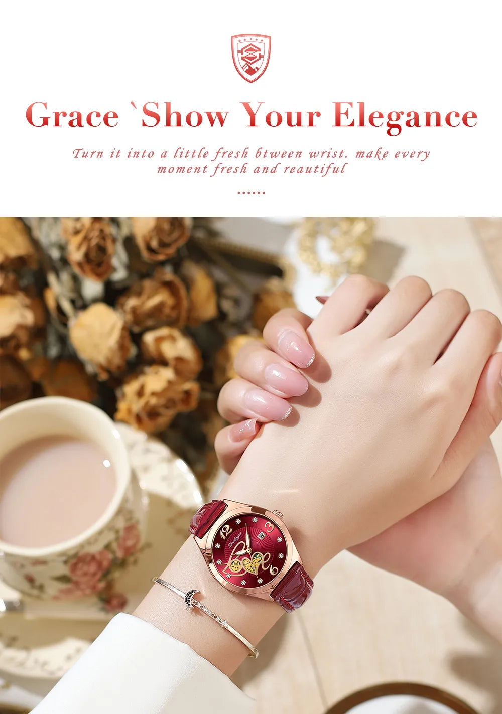 POEDAGAR Fashion Quartz Watch Female Luxury Elegant Casual Clock Waterproof Luminous Date Leather Women Watch Montre Femme gift.