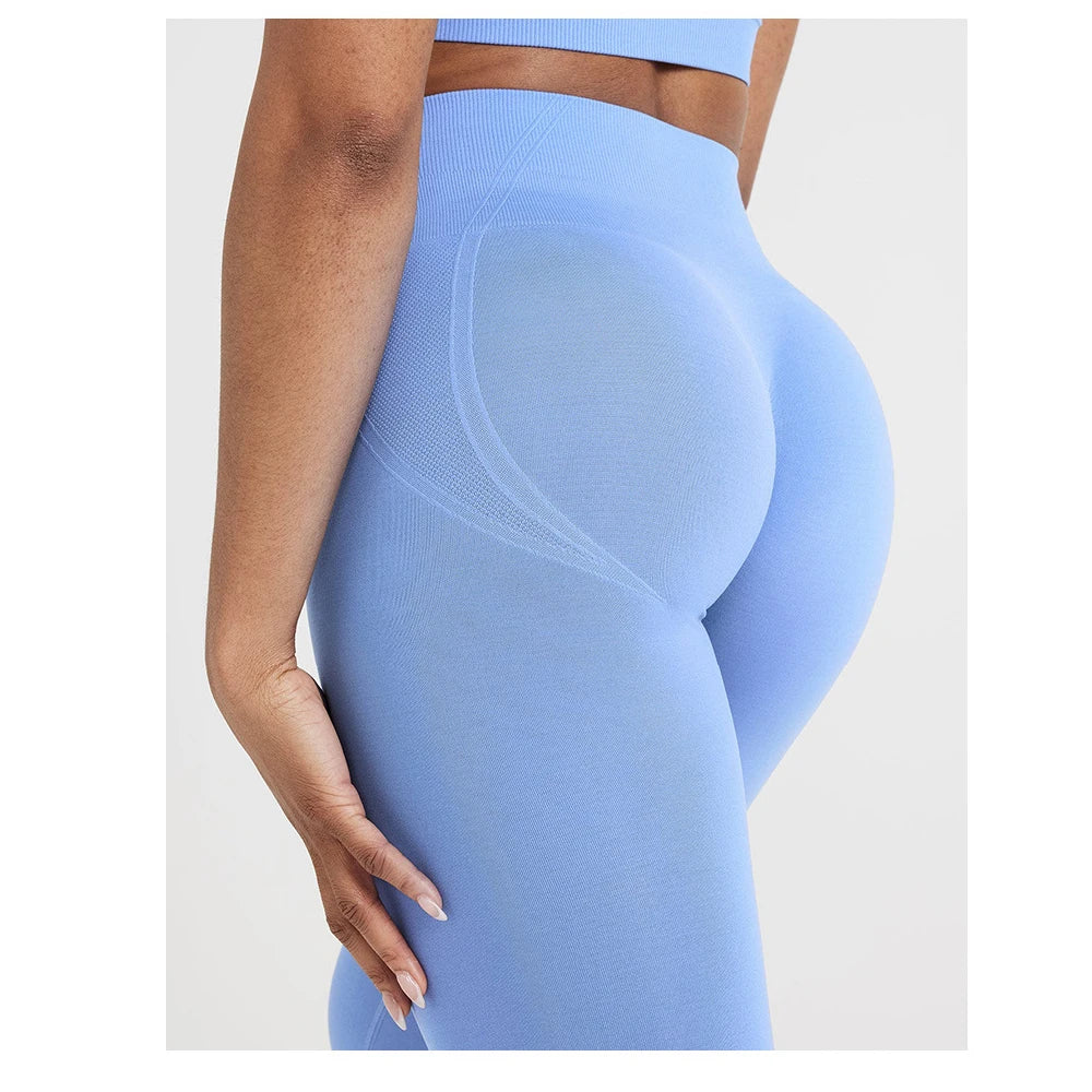 TKITK Seamless Tight Pants Gym Leggings Womens Workout Yoga Pants Soft High Waist Outfits Fitness Sports Wear.