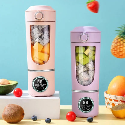 New Portable Juice Maker Blender for Shakes Smoothie 700ML Durable Juicer Steel Blades 2 In 1 Blender Bottle Smoothie Portable.