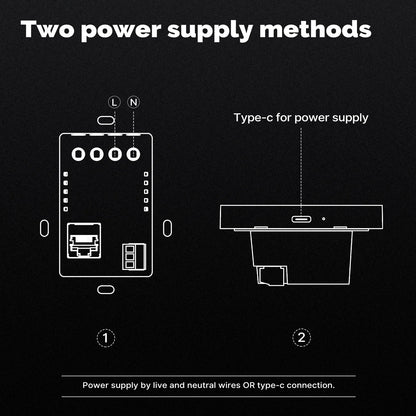 MOES Tuya Wifi Smart 5-Zoll-Touchscreen US Center Control Panel Sprachsteuerung Alexa und ZigBee Gateway Eingebaute Szenensteuerung.