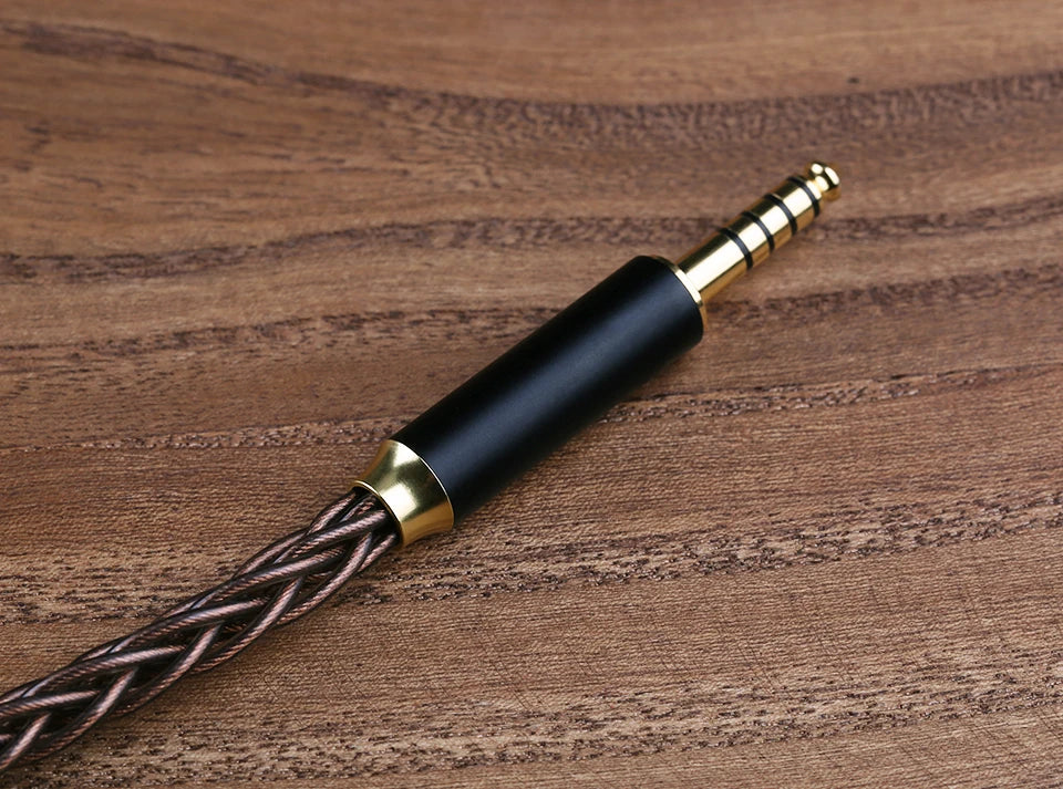 OPENHEART Kingwood 8 Core Litz OCC Headphone Cable 1 to 2 jack dual 3.5/2.5/4.4mm/XLR Pure copper Balanced Replacement Cable