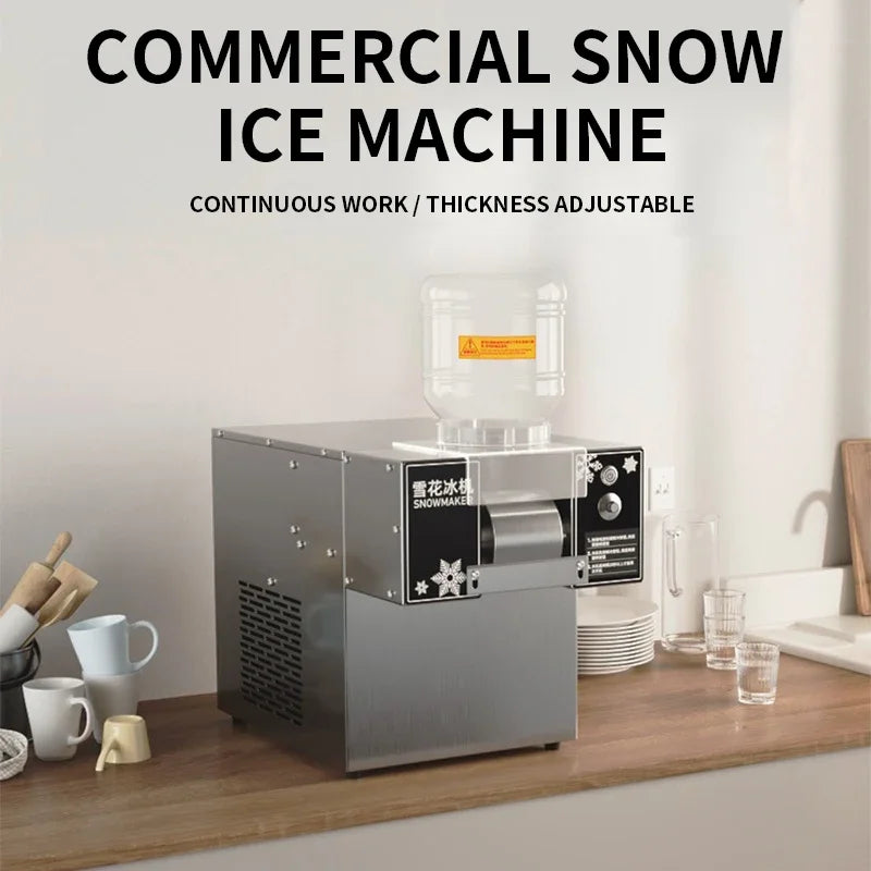 3L Snow Ice Maker Shaver Europe Snowflake Electric Ice Cube Cream Crushers Machine Korea Bingsu Slush Refrigerator 220/110V 360W.