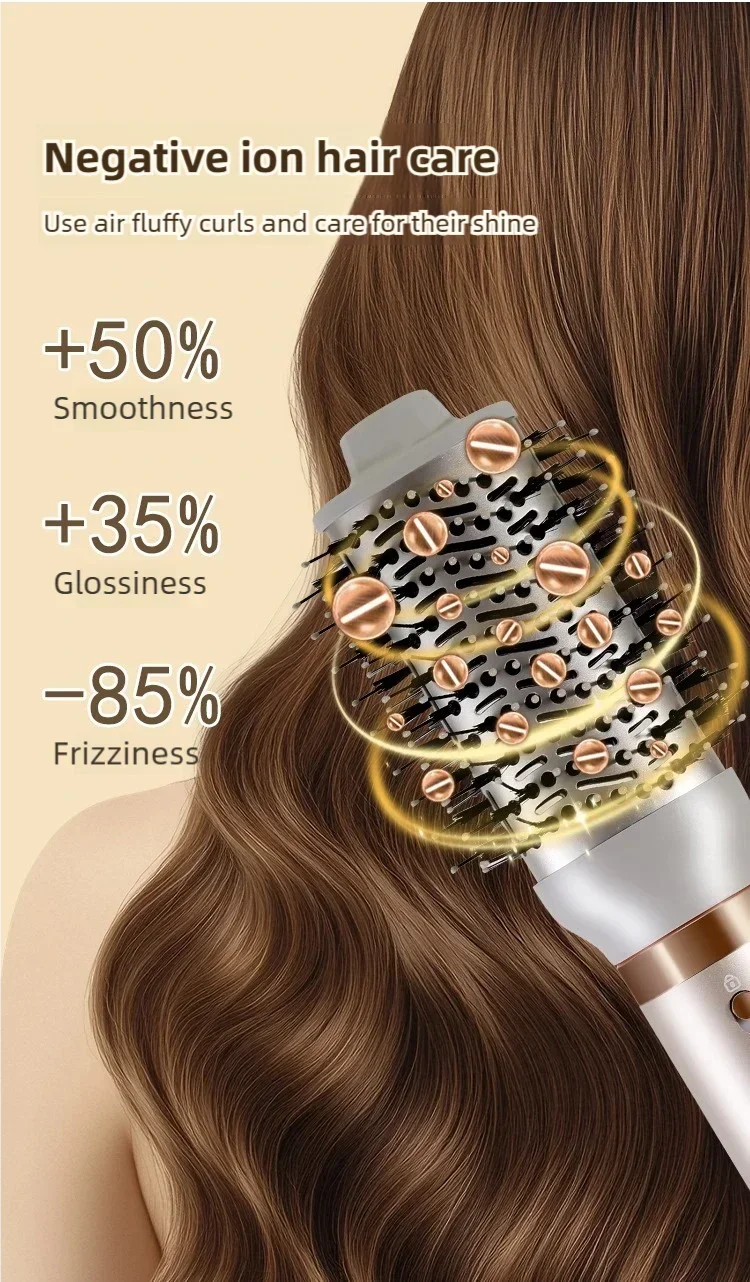 Tinsol 5in1 Multi-function hair dryer curling iron portable foldable hair dryer negative ion hair care curling iron styling set