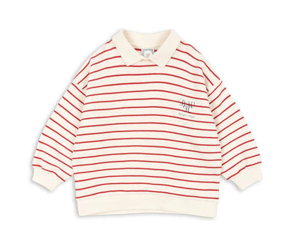 Konges Slojd Autumn Baby Boys Cotton Loose Sweatshirts Shorts Suits Kids Clothes Girls Casual Printed Striped Hoodies Tops Sets