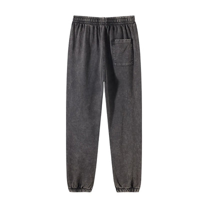 Vier Jahreszeiten Neue Mode Für Männer Casual Trendy Amerikanischen Gewaschen Gewachst Lose Einfarbig Hosen Gerade Jogger Hosen Männliche Hosen