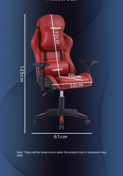 Rosa gaming stuhl für mädchen computer stuhl höhe einstellbar komfortable bürostuhl mit kopfstütze lenden kissen Swivel Stuhl