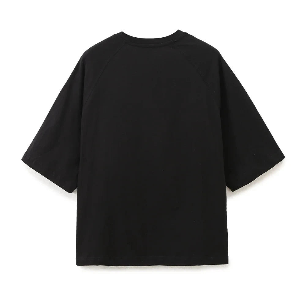 HH Women Casual Sport Pant Suit Vintage Solid Short Sleeve O Neck T-Shirt + Drawstring Jogging Pants Woman Commuting Sets.