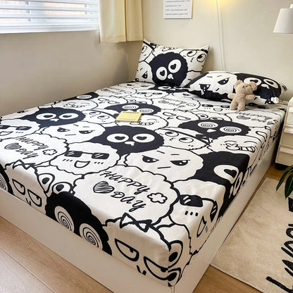 1pc Warm Winter Elastic Fitted Sheets Adjustable Flannel Velvet Mattress Cover Fluffy Fitted Bed Sheets for 200 Queen 180 size